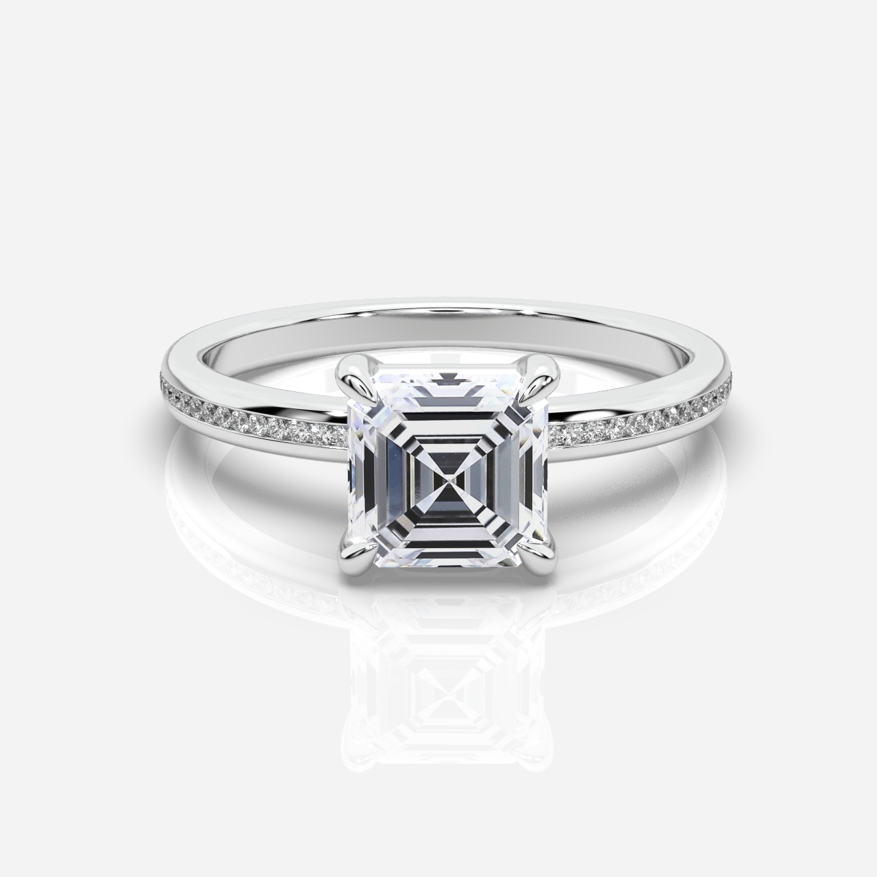 Mia Diamond Band Asscher